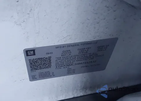 2021 GMC Acadia Fwd Slt z USA, uszkodzony, nr VIN 1GKKNMLS4MZ112532